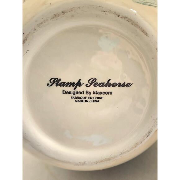 PITCHER/VASE-MAXCERA-STAMP SEAHORSE-Large Pourer-Seahorse Ocean Motif-10 Cups - Picture 9 of 11